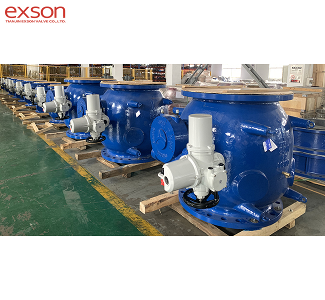Eccentric Ball Valve with electric actuator